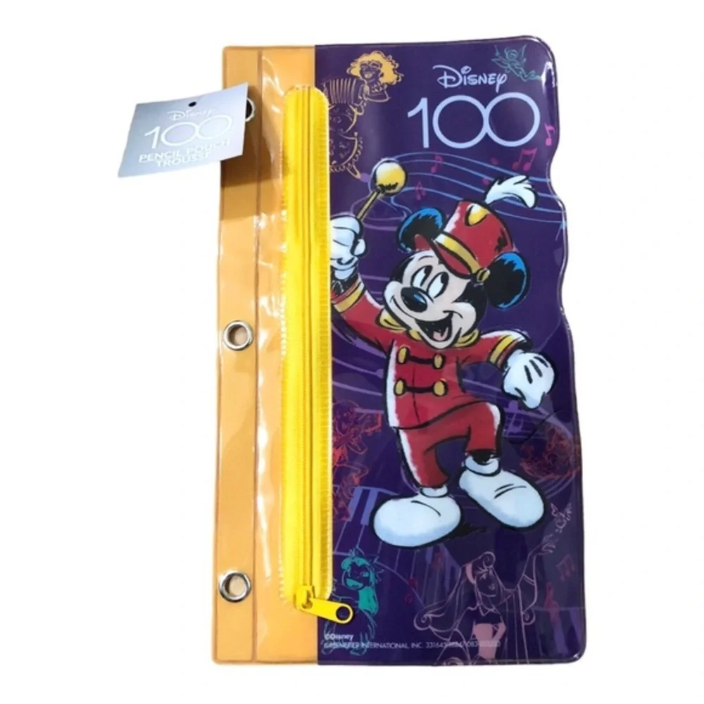 2‎ Disney 100th Anniversary Mickey Mouse & Disney characters pencil case pouch